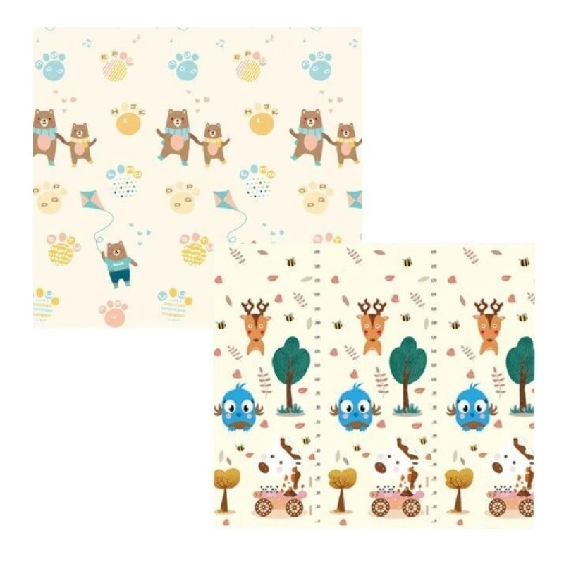 Детски килим за игра, Мечета с хвърчила, 150 х 180 х 1